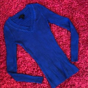 Express Stretchy Cobalt Blue Sweater